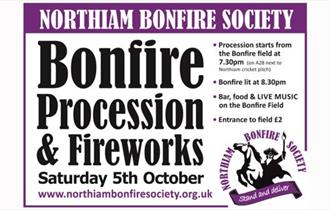 Bonfire fireworks poster