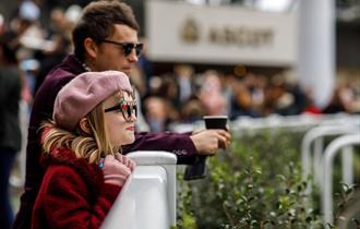 Racegoers at Howden Christmas Racing Weekend at Ascot