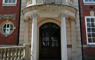 Outside Worthing Museum and Art Gallery, West Sussex