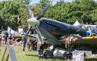 Isle of Wight, Things to Do, Isle of Wight Steam Railway, Image of 1940s WWII aircraft