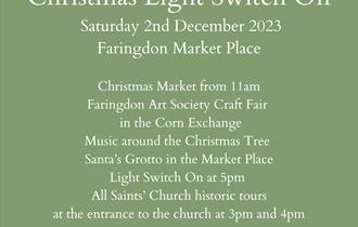 2023 Christmas lights Switch on in Farringdon, South Oxfordshire
