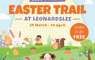 Easter Eggs-polsion trail at Leonardslee