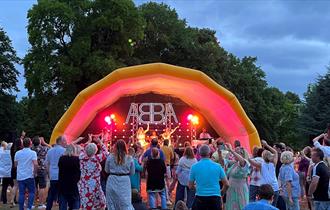 Outdoor performance of ABBA by Moonlight