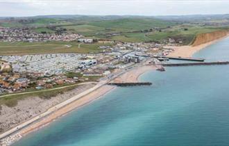 Aerial View over Parkdean West Bay Holiday Resort, Dorset