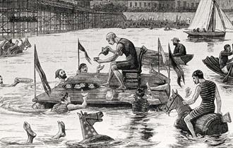 Image: Aquatic Tea Party by the West Pier © Brighton Swimming Club