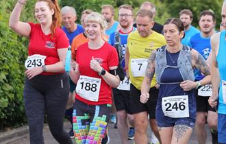Runners at Ashford Striders 10k