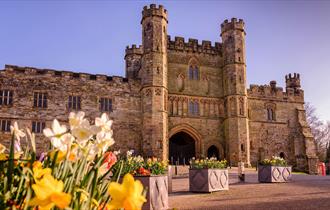 Battle Abbey viewed from Abbey Green