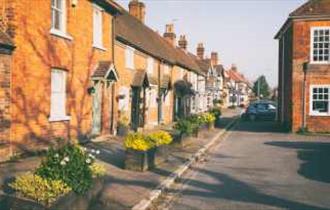 View down footpath in Beconsfield Old Town