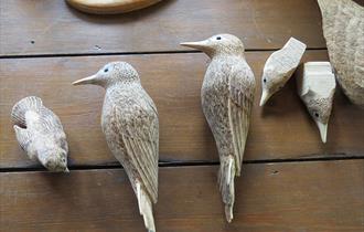 Bentley Wildlife Wood Carvers Display
