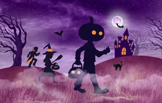 Halloween cartoon, October Half Term fun at Carisbrooke Castle, what's on, children event, Isle of Wight