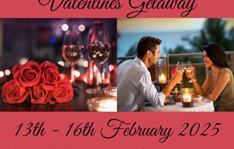 Romantic 4 Course Valentine's Dinner at the Award Winning AA Rosette Glaze Restaurant