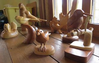 Carvers by the Bentley Wildlife wood Carvers