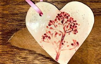 Ceramic Glazed Heart