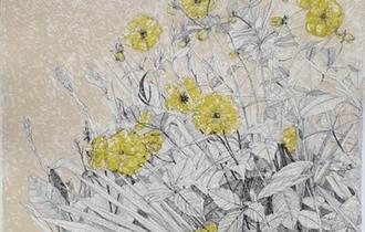A print of flowers