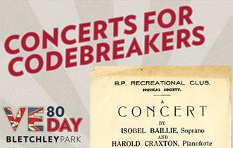 Image features an original programme from the Bletchley Park Musical Society