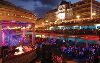 View over Eastbourne Bandstand