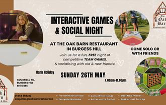 The Oak Barn Interactive & Social Games Night!