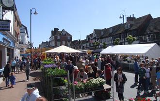 East Grinstead's Farmer's Market is held every Thursday in East Grinstead historic High Street