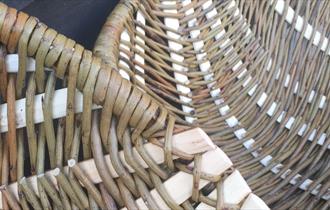 a woven frame basket