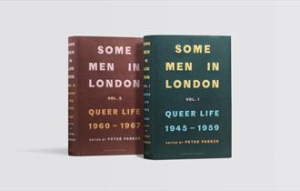 Two Books Standing Up -- Vol. 1 and 2 of Some Men in London by Peter Parker