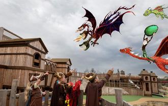 Dragons in the Blenheim Palace Adventure Playground