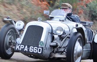 Vintage Sports Car Club Driving Tests at Brooklands Museum