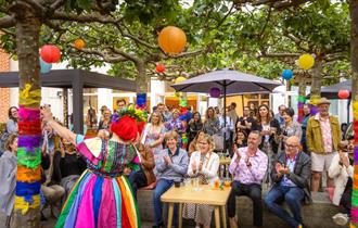 Pride Celebration in the Courtyard at Pallant House Gallery