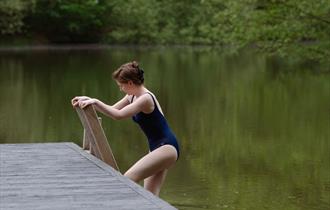 Wild swimming at Wasing Park, Berkshire