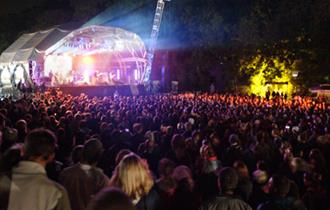 Bestival at night, Credit Isle of Wight Tourism