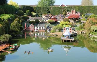 Lake + ducks at Bekonscot Model Village