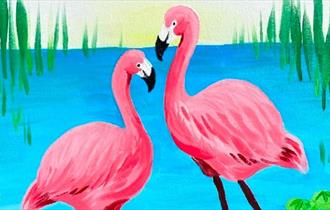 Let's Flamingle artwork