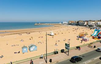 The beautiful beach of Margate Main Sands in Thanet, Kent Credit Thanet District Council