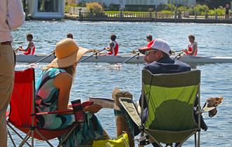 View of racing at Marlow Town Regatta