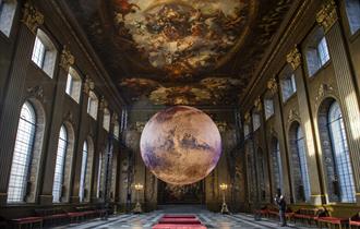 Rendering of Mars in the Painted Hall.