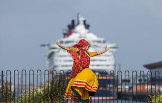 Dancer at Southampton Mela Festival