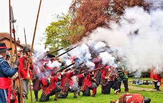 English Civil War re-enactment at Chiltern Open Air Museum