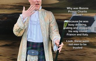 Phil Nair-Brown as Bonnie Prince Charlie