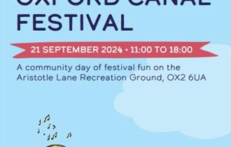 Join us at the Oxford Canal Festival