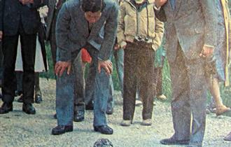 King Charles visits WWT Arundel Wetland Centre with Sir Peter Scott in 1980
