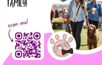 Flyer with the QR code on