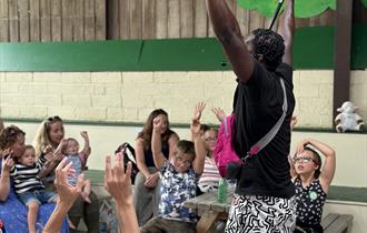 Kids getting involved with Preacher the Storyteller