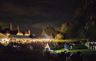 Audience at an outdoor performance