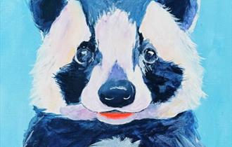 Painting of a badger