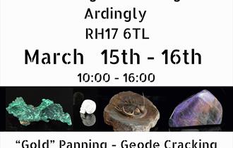 Flyer for South of England Mineral Show