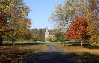 Stanmer church from main drive