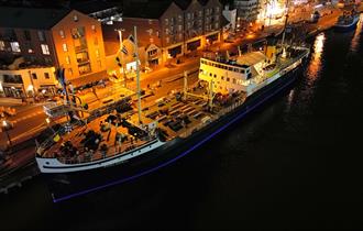 Steamship Shieldhall alongside Poole Quay