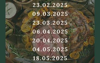Sunday Carvery at Courtyard by Marriott Oxford South – Available on select dates: 26.01.2025, 23.02.2025, 09.03.2025, 23.03.2025, 06.04.2025, 20.04.20