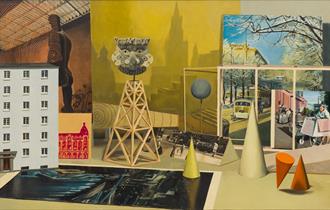 Image: Louise Bristow, House of the Writers, 2022, Oil on wood panel