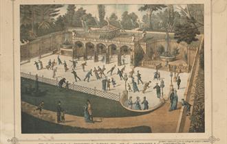 The Marble Skating Rink in the Granville Gardens, Ramsgate. c.1882