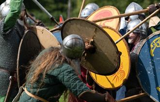 Viking Re-enactors at Chiltern Open Air Museum